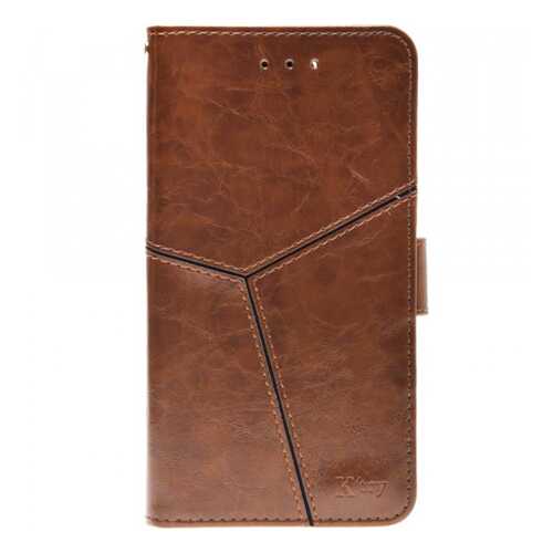 Кожаный чехол-книжка Ktry с магнитной застежкой для Samsung Galaxy S9 Brown в Аврора