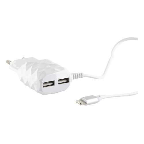 Сетевое зарядное устройство Red Line 2 USB+8pin для Apple , 2.1A, White в Аврора