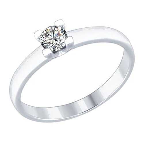 Кольцо женское SOKOLOV из серебра со Swarovski Zirconia 89010060 р.19 в Аврора