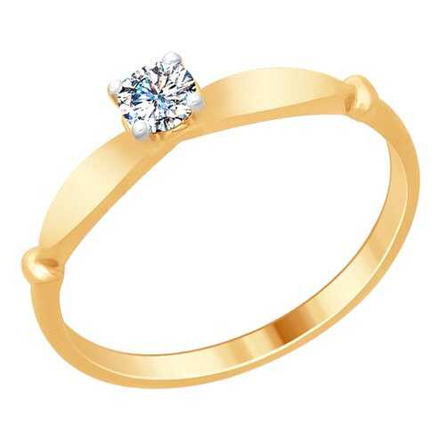 Кольцо женское SOKOLOV из серебра со Swarovski Zirconia 89010095 р.17 в Аврора