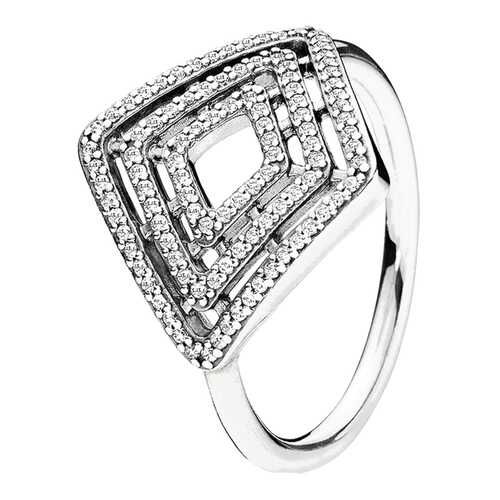 Кольцо женское Геометрия PANDORA 196210CZ прозрачное р.16 в Аврора