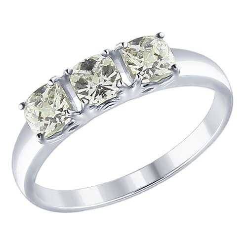 Кольцо женское SOKOLOV из серебра со Swarovski Zirconia 89010063 р.18.5 в Аврора