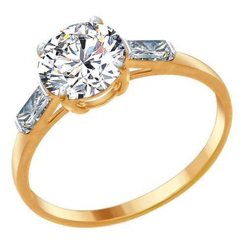 Кольцо женское SOKOLOV из серебра со Swarovski Zirconia 89010077 р.19 в Аврора