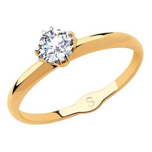 Кольцо женское SOKOLOV из золота со Swarovski Zirconia 81010435 р.17.5 в Аврора