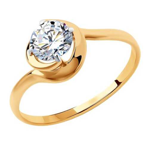 Кольцо женское SOKOLOV из золота со Swarovski Zirconia 81010451 р.17.5 в Аврора