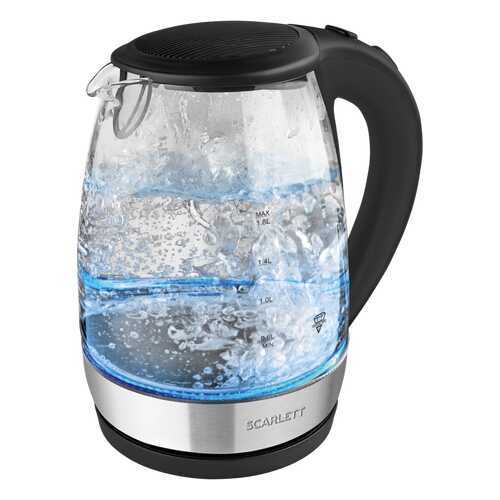 Чайник электричесикй Kettle SC-EK27G89 Silver/Black в Аврора