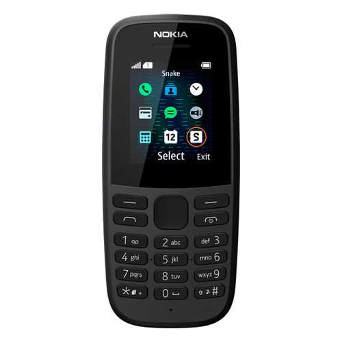 Мобильный телефон Nokia 105SS (ТА-1203) Nochgr Black в Аврора