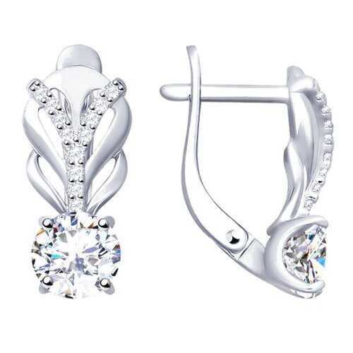 Серьги SOKOLOV из серебра со Swarovski Zirconia 89020098 в Аврора