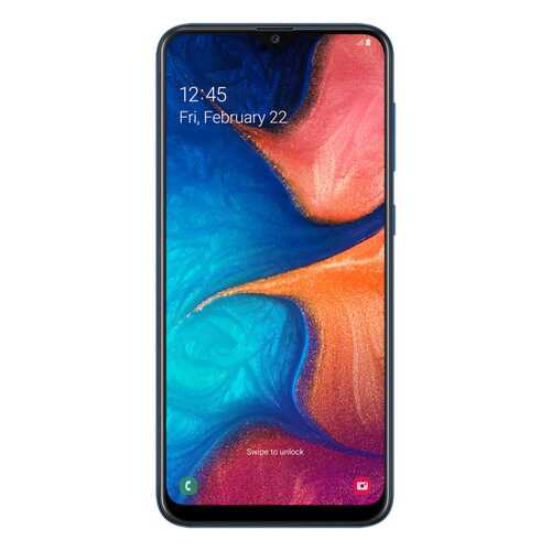 Смартфон Samsung Galaxy A20 (2019) 32Gb Blue (SM-A205F) в Аврора