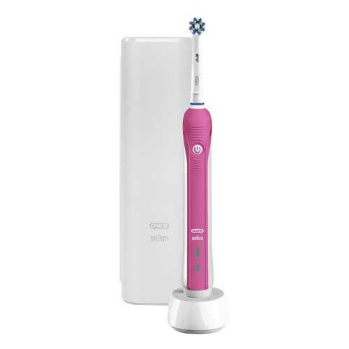 Электрическая зубная щетка Braun Oral-B Pro 2 2500 Cross Action Pink+Футляр в Аврора